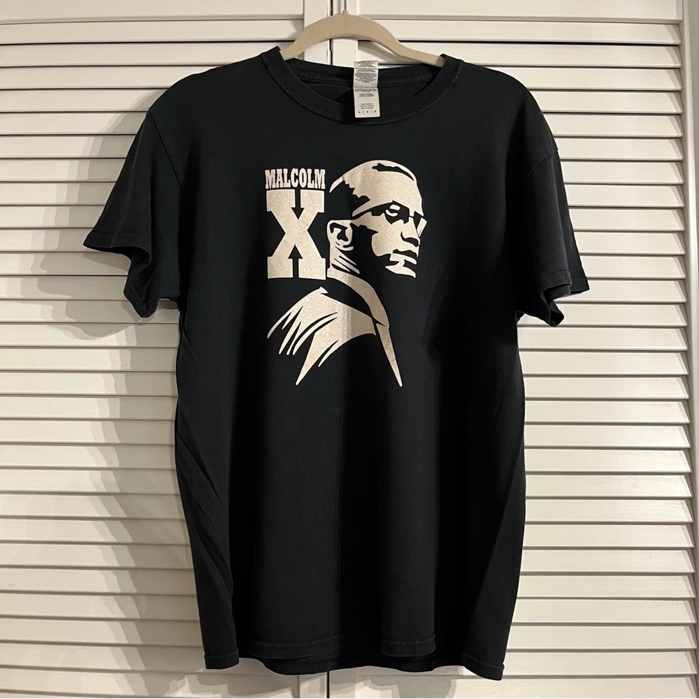 Gildan Malcolm X Black T-Shirt